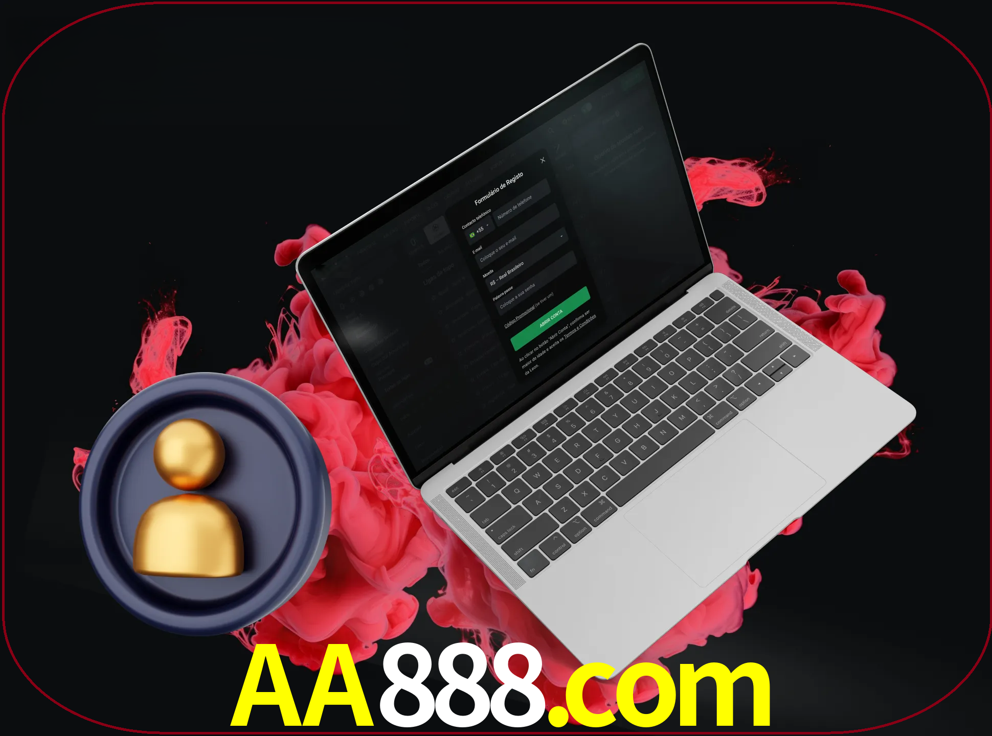 No cabeçalho do site aa888, clique no botão que o levará a um formulário especial onde terá de introduzir as suas informações actuais.
