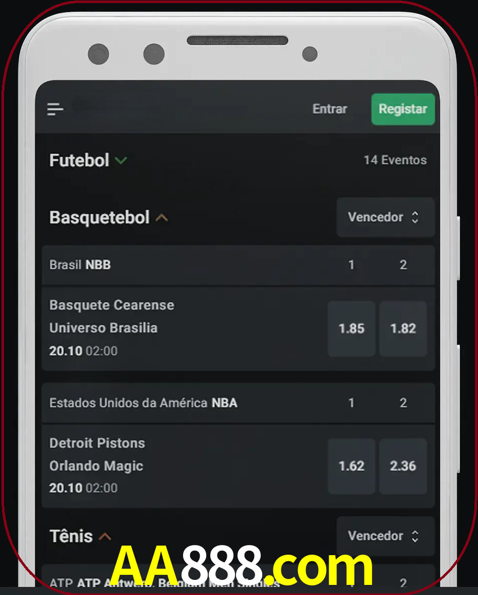 Aposte e assista aos esportes em formato ao vivo.