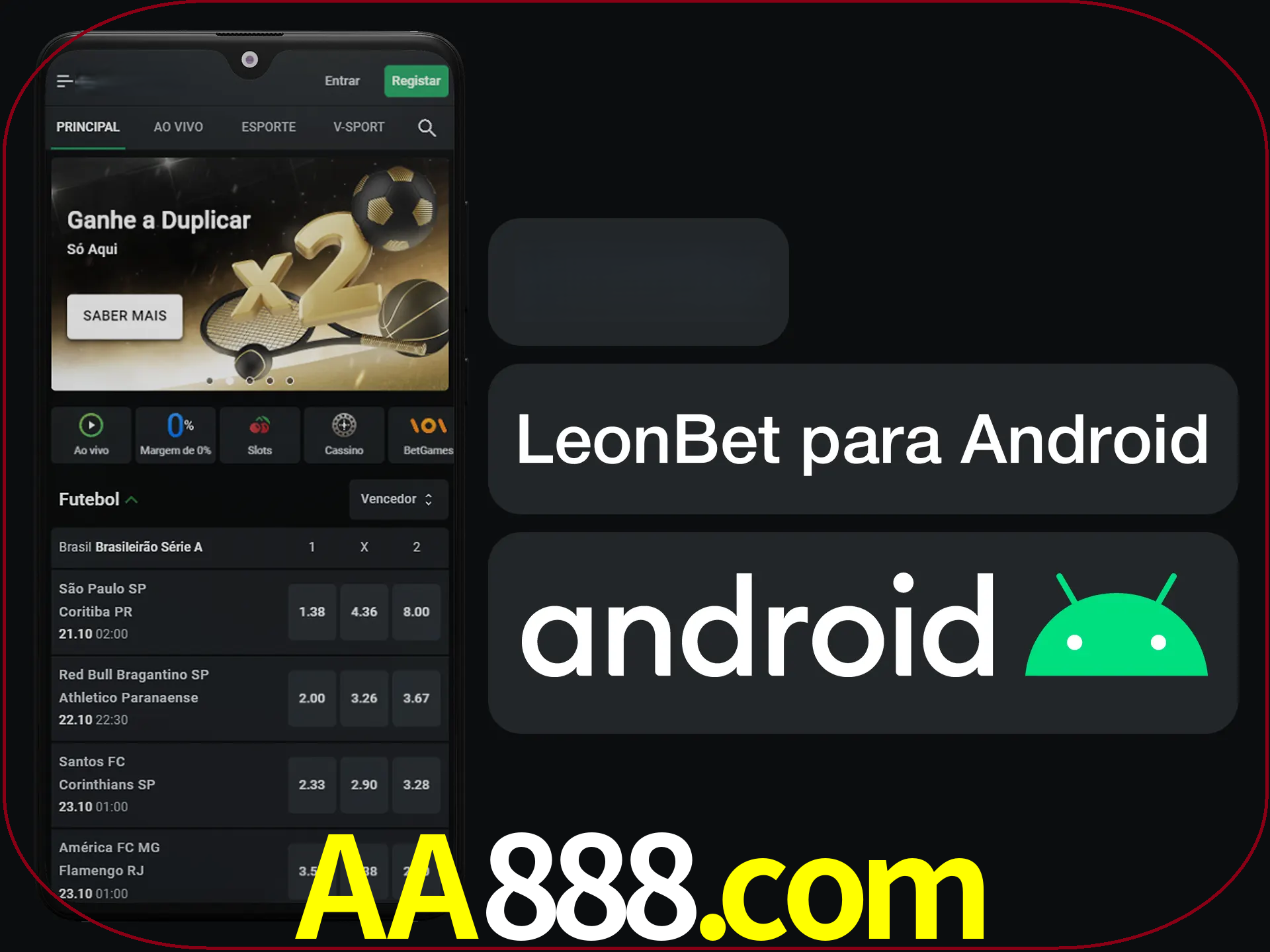 Adquira sua versão poket de LeonBet.